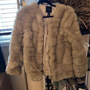 Faux fur coat